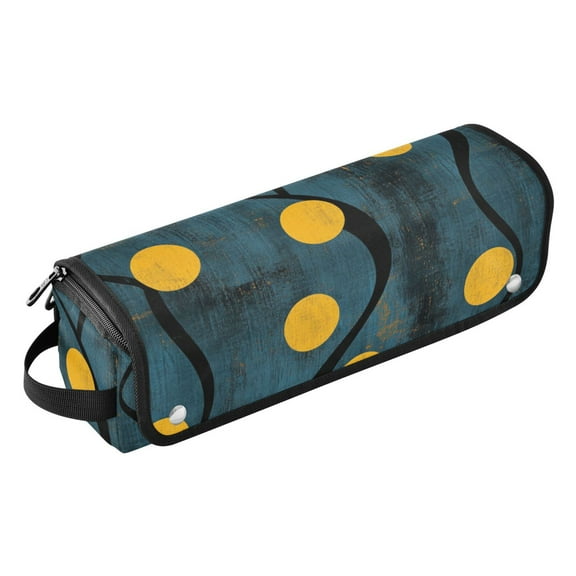 Hair Tool Travel Bag with Heat Resistant Mat for Flat Iron, Straighteners, Curling Iron, Makeup, Toiletries & Haircare Accessories, Portable Hot Tools Organizer with Hangdbag. Full Moon