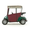 EZGO RXV Golf Cart PRO-TOURING Sunbrella Track Enclosure - Burgundy