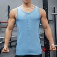 thumbnail image 2 of Mlzmgr Tank Tops for Men Slim Sleeveless Crewneck Mens Tanks Summer Trendy Workout Gym Tops Solid Color, 2 of 6
