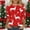 A05_Christmas Red, variant on Women's Christmas Checked Sweatshirts Funny Christmas Elk Print Blouses Thermal Lounge Warm Blouses Relaxed Fit Pullover Sweater Blouse 3/4 Sleeve Christmas Outfits