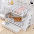 thumbnail image 2 of Hassch Twin Over Twin Bunk Bed With Trundle And Storage, White, 2 of 9