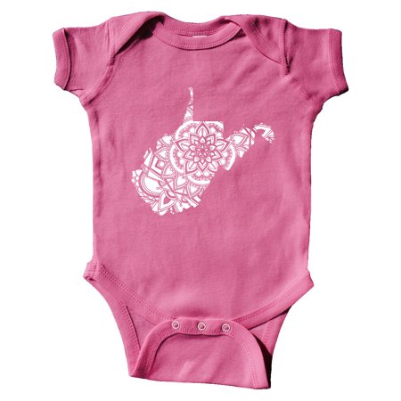 

Inktastic West Virginia Silhouette Mandala Gift Baby Boy or Baby Girl Bodysuit