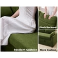 thumbnail image 6 of Merluxy 83.5'' Sectiona Sofa Bed with Storage - Green Sleeper Couch for Living Room, Linen, 6 of 10