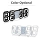 thumbnail image 5 of Reloj Reloj Despertador Digital Reloj De Pared Digital LED 3D Hora Fecha Temperatura Pantalla Brillo Ajustable, 5 of 7