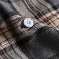 thumbnail image 6 of gbyLJF Men's Lightweight Plaid Flannel Jackets Fall Button Up Collared Shirts Vintage Classic Checkered Shirt Shacket, 6 of 8