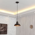 thumbnail image 5 of RADIANCE Goods Industrial-Style 1 Light Rubbed Bronze Ceiling Mini Pendant 10" Wide, 5 of 5