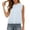 A1 Light Blue, variant on BODOAO Women’s Sleeveless Eyelet Lace Tank Top Scalloped Crop Vintage Tops Loose Fit Ruffle Trim Embroidered Hem Casual Mock Neck Summer Shirt for Work Beach Vacation Daily Wear Light Blue L