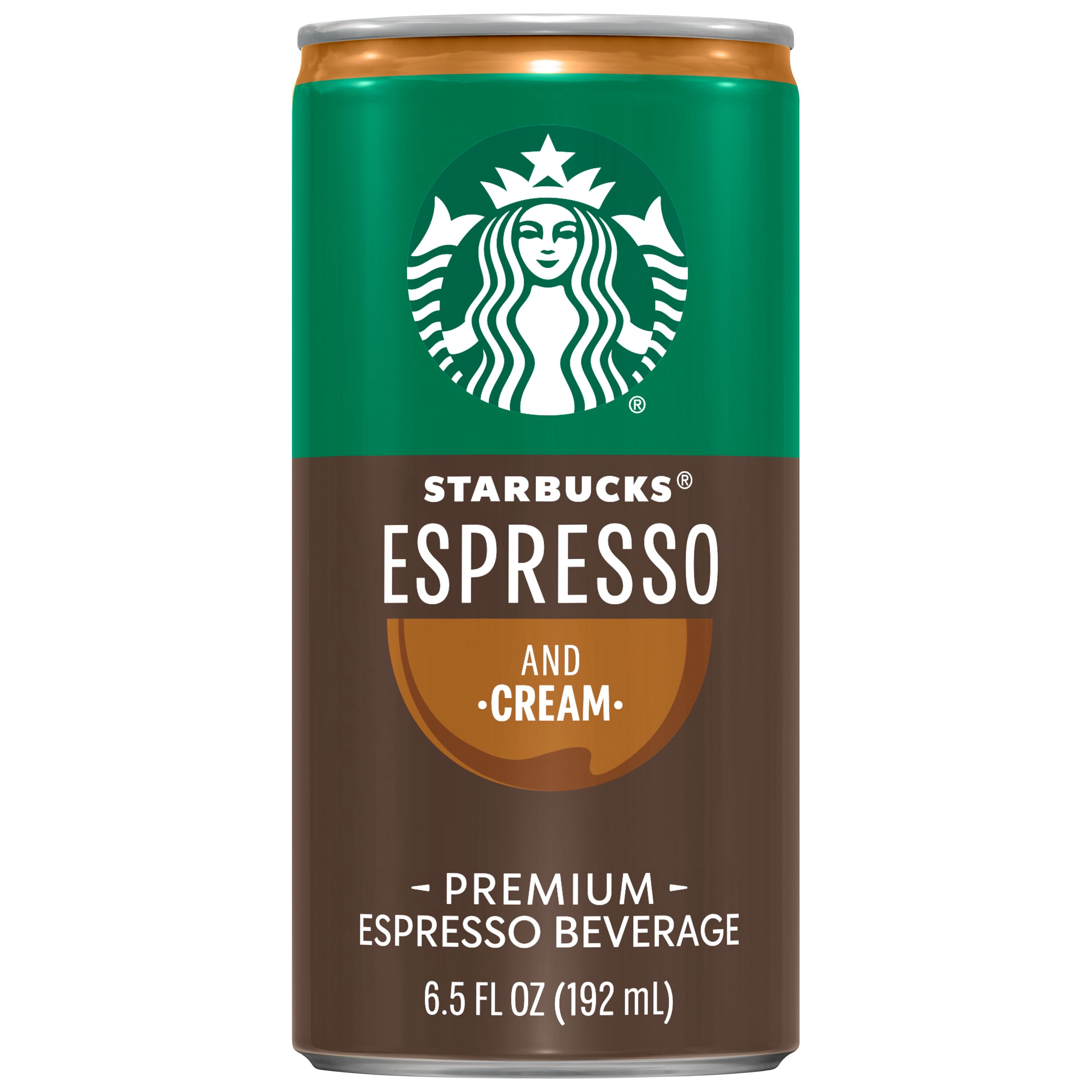 Starbucks Doubleshot Espresso & Cream Premium Coffee Drink, Ready To Drink Coffee, 6.5 fl oz Cans, 12 pack