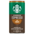 thumbnail image 2 of Starbucks Doubleshot Espresso & Cream Premium Coffee Drink, Ready To Drink Coffee, 6.5 fl oz Cans, 12 pack, 2 of 5