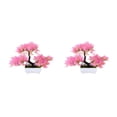 thumbnail image 3 of Bearachild Plantas artificiales Bonsai de simulación de pino Maceta de árbol pequeño Flores en maceta para el hogar Sala de estar Adornos de Type5 NO5, 3 of 6