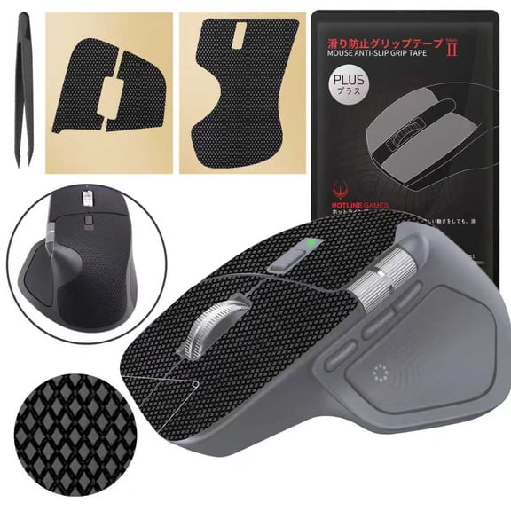Hotline Games Mouse Grip Tape for Logitech MX Master 4 Wireless, Argyle Pattern, 1 Count, 1 Pack