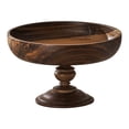 thumbnail image 1 of Cesta de frutas de madera, cuenco decorativo con pedestal, organizador, plato de exhibición con base 21 cm x 13 cm, 1 of 9