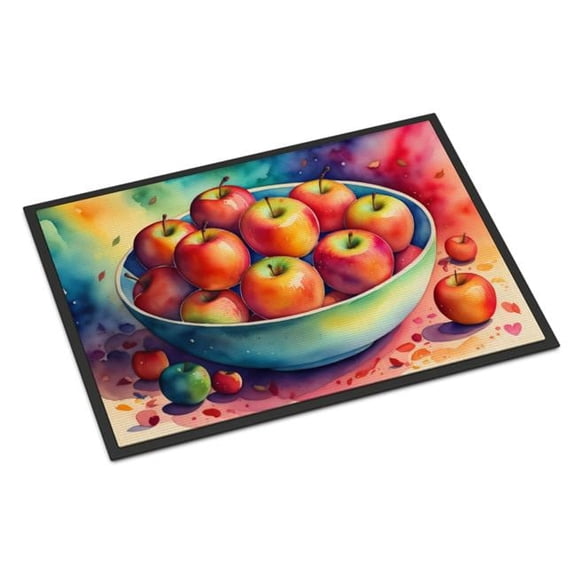 24 x 36 in. Unisex Colorful Apples Indoor or Outdoor Mat