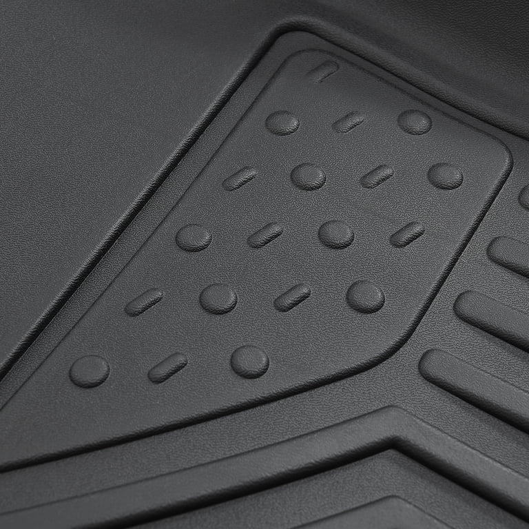HAFIDI All-Weather TPE Floor Mats For Toyota Sequoia 2023-2025 – Custom Fit, Heavy Duty, Full Set (1st, 2nd, 3rd Row), Black