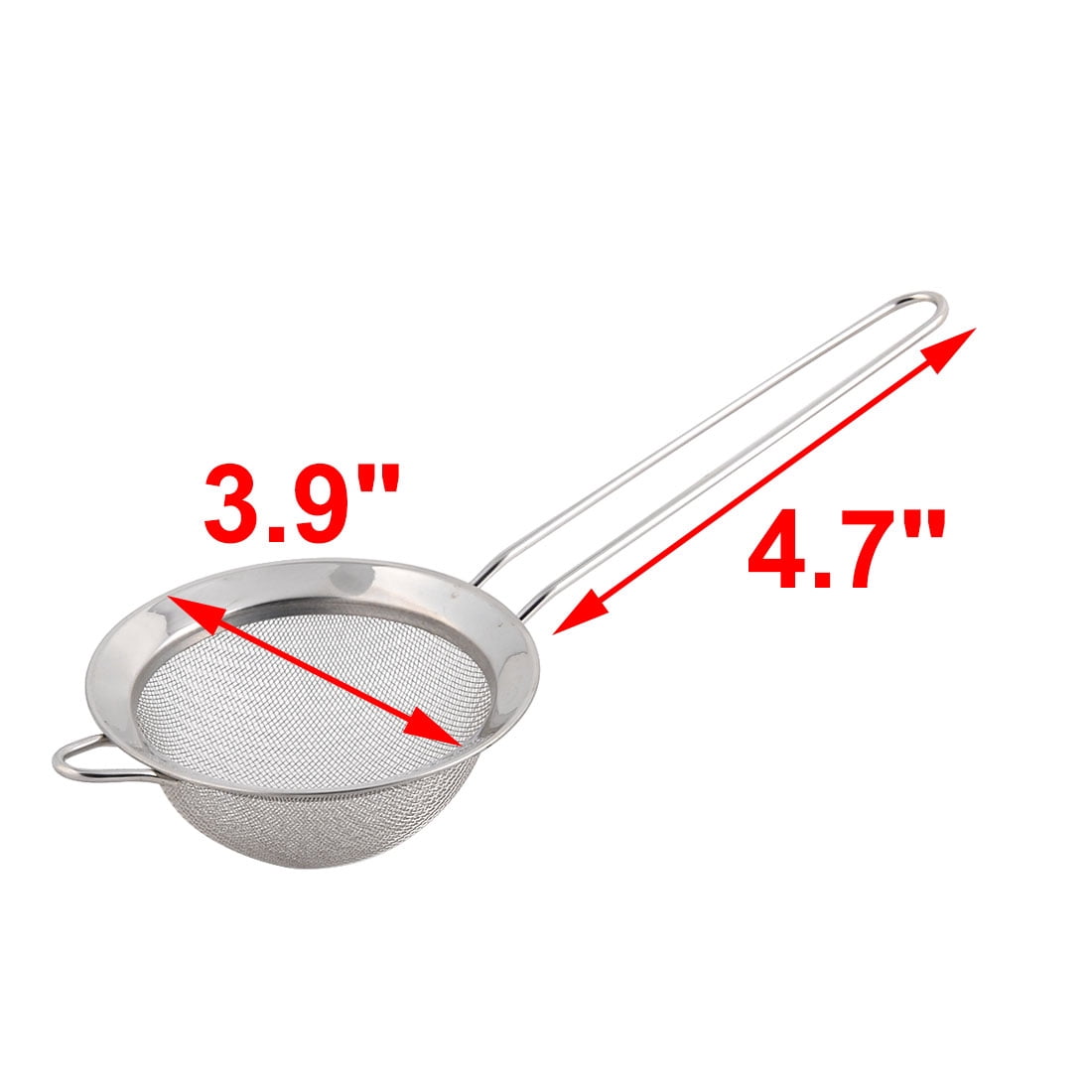 Metal Tea Oil Spice Flour Mesh Strainer Colander Sieve Sifter 3.9" Dia