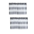 thumbnail image 1 of 2xGrey_137x76cm Cenefa de Privacidad Semitransparente con Bolsillo de Varilla a Rayas, 1 of 9