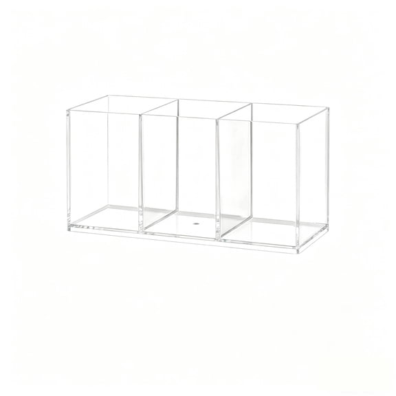 MOJMBSBSY Acrylic Expandable 1 in x 1 in x 1 in 3-Compartment Kitchen Utensil Organizers