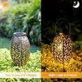 thumbnail image 2 of Solar Garden Lights, 2 Pieces OxyLED Solar Lights for Garden IP44 Waterproof Solar Lamp LED Decorative Lighting, Warm Colors, 2 of 5
