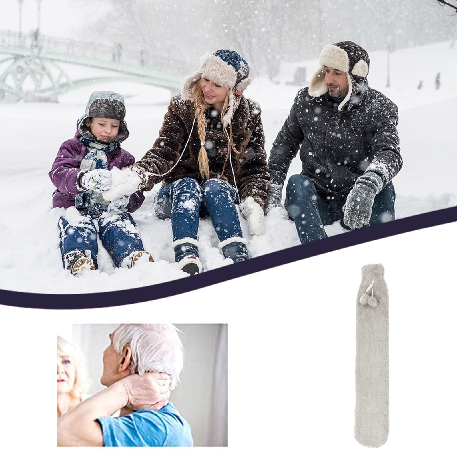 Water Warmth Natural Bottle Warm Hand Soft Warmer Cover 1L Decoration Hangs Hand And Foot Warmers Pack Reusable Heating Pads for Hands Hot Hand Warmers Disposable Hand And Toe Warmers Reusable Hand