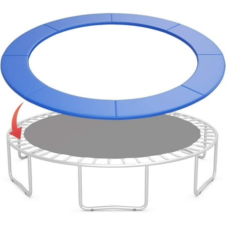 Trampoline Pad  Trampoline Replacement Safety Pad  No Holes for Pole  Waterproof Trampoline Accessories Spring Cover