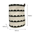 thumbnail image 2 of Xihbxyly Cesto de Ropa Sucia Plegable de Lona, Portátil con Asas, Gran Capacidad para Ropa, Juguetes y Toallas, Ideal para El Baño, Dormitorio, Guardería, 40 X 50 Cm., 2 of 7