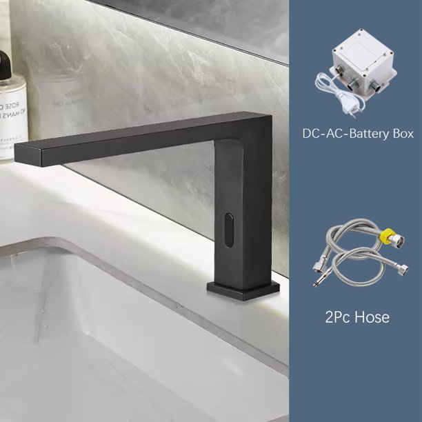 Grifo de fregadero de baño sin contacto, Sensor automático de manos libres, grifo de lavabo de baño inteligente, grifo de fregadero frío/mezcla