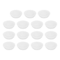 15 Pack Snug Plugs, Rubber Hole Plugs Round Soft Flexible Stopper Fit 16mm (0.63 Inch) Hole Dia., Waterproof Silicone Plug, White