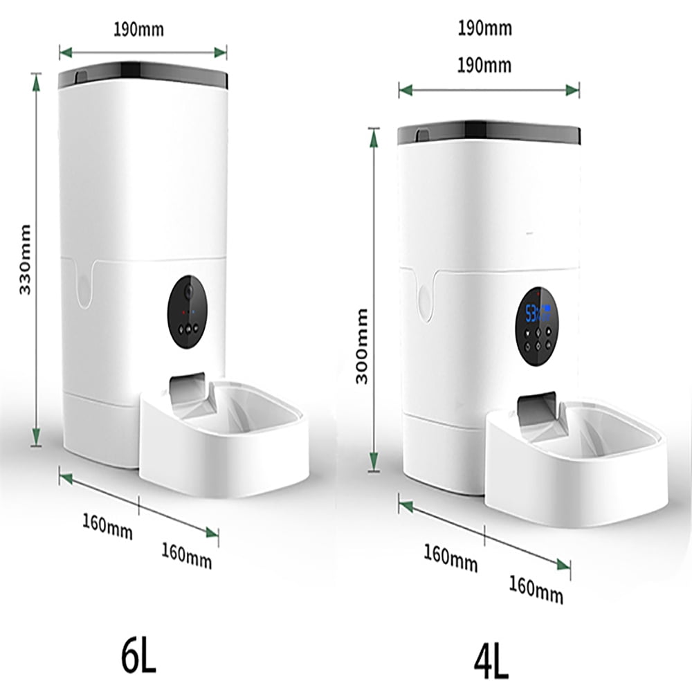 4L Smart Automatic Pet Feeder ABS is the best food dispenser for dogs and cats with recording function.