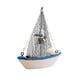 thumbnail image 1 of Toystoory Mini barco de azul de náutica de estilo mediterráneo, adornos artesanales de madera, decoración del hogar para habitación de Decoración del hogar 14 aves marinas navegantes Toystoory HA8706-03B, 1 of 6