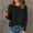 Black, variant on ITSAME Long Sleeve Shirts for Womens, Loose Fit Fashion Lightweight Crewneck Casual Pullover Tops Beige 2XL