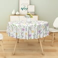 thumbnail image 4 of Nanqianyi Spring Wildflower Round Tablecloth 60 inch, Watercolor Flowers Plants for Kitchen Dinner Decor Table Cloth Cover, 4 of 8