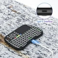 thumbnail image 4 of Clavier et Souris Sans Fil Bluetooth Sans Fil à Double Mode Tactile Voix Infrarouge d'Apprentissage Télécommande Mini Rechargeable Souris Rétroéclairée Couleur Clavier, 4 of 7