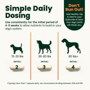 VetriScience Vetri Disc Healthy Spine & Disc Easy-Open Capsules, Back & Spinal Support Supplement for Dogs, 180 Count