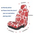 thumbnail image 3 of Fotbe Hearts Funda para Asiento de Auto con Estampado – Impermeable y Antisudor – Ajuste Universal, Lavable a Máquina, Antideslizante (1 Pieza), 3 of 5