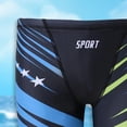thumbnail image 3 of Pandaie Boys' Swim Jammers Youth Competitive Racing Team Sport Swimsuit Trunks Athletic Quick Dry Slim Swimming Shorts 9-10 T,Black, 3 of 5