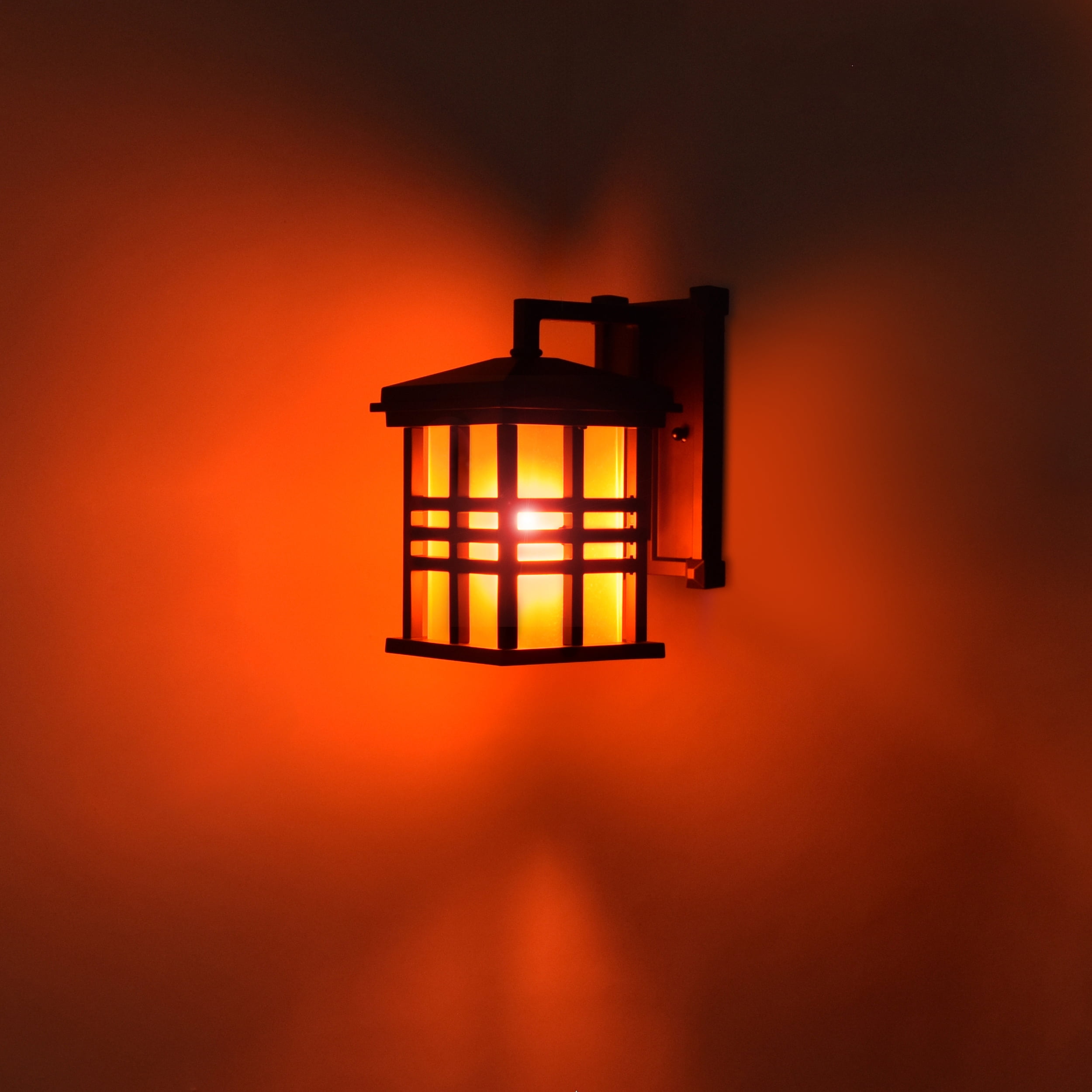 Great Value LED Orange Color Light Bulb, 7.5 Watts A19 Lamp E26 Medium Base, Non-dimmable, 2-Pack