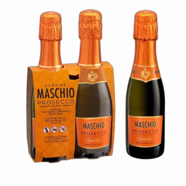 Vino espumoso Maschio Prosecco 2 botellas de 200 ml c/u