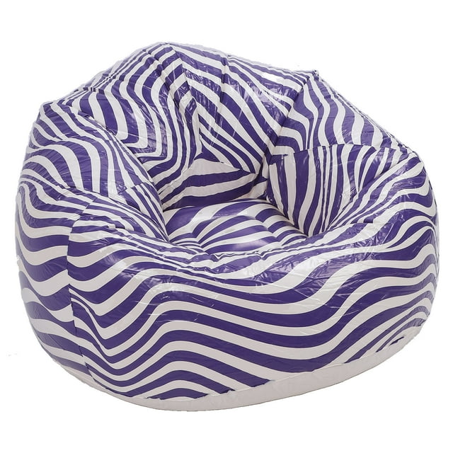 Inflatable Chair, PVC Beach Lounger Portable Couch Foldable Seating for Indoor Outdoor With Ergonomic Design for Comfort Inclined Back Support