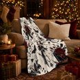 thumbnail image 3 of Deep Red Roses Black Butterflies Gothic Romantic Floral, Cozy Friendship Quote Scene, Warm Flannel Blanket for Living Room and Reading Nook, Art Lovers Appreciation Gift, Artistic Home Decor, 3 of 9