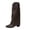 Khaki, variant on Taqqpue Women's Boots, Women's Fashion Casual Solid Color Winter Arrival Versatile Buckle Knight Boots Boots Heel Mid Heel Mid-Calf Boots for Women