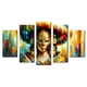 thumbnail image 1 of Cuadro Decorativo Abstracto Mujer con Mascara Set de 5 Piezas Cuadros Abigail, 1 of 5