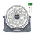 thumbnail image 1 of TAURUS AIR2GO | Ventilador de Escritorio 10 Pul. | Batería recargable | 2 en 1: Mesa y Pared | 30% Mas Flujo de Aire y Menos Ruido | Ventilador Portátil | ECOJET | 3 velocidades, 1 of 8
