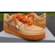 thumbnail image 2 of Custom Air Force 1 | Orange Dip Dye Rope Lace | Size 9 Men, 2 of 4
