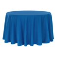thumbnail image 1 of 1 Pc, Polyester 108" Round Tablecloth - Royal Blue For Weddings, Trade Shows, Showrooms, Events, 1 of 1