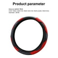 thumbnail image 7 of Spring Prink Red, 38cm, Anti Slip, Faux Leather Automotive Steering Wheel Cover, 7 of 7