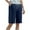 Navy, variant on Womens Pants with Pockets Sports Shorts for Women Plus Size, Wide Leg Athletic Yoga Shorts, Loose Comfy Drawstring Loungewear Bermuda Short Pants with Pockets Blue 3XL