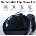 thumbnail image 4 of shiyou-40oz Tumbler Detachable Flip Straw Lid for Stanley Cup Accessory,Leak Proof Replacement Lids for 40oz Stanley Cup, No Spill Flip Reusable Compatible with Stanley Cups Cover(Black), 4 of 4