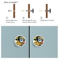 thumbnail image 4 of 4 Pcs Sunflower Knobs for Kitchen Cabinet Cupboard Dresser Bookcase Drawer Pulls Handles Round Home Decor, 4 of 5