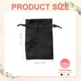 thumbnail image 2 of Uxcell Satin Jewelry Bags with Drawstrings, Silk Earring Gift Bags Wedding Pouch Fit for Candy Christmas Black/Grey/White 6 x 8 Inch, 2 of 7