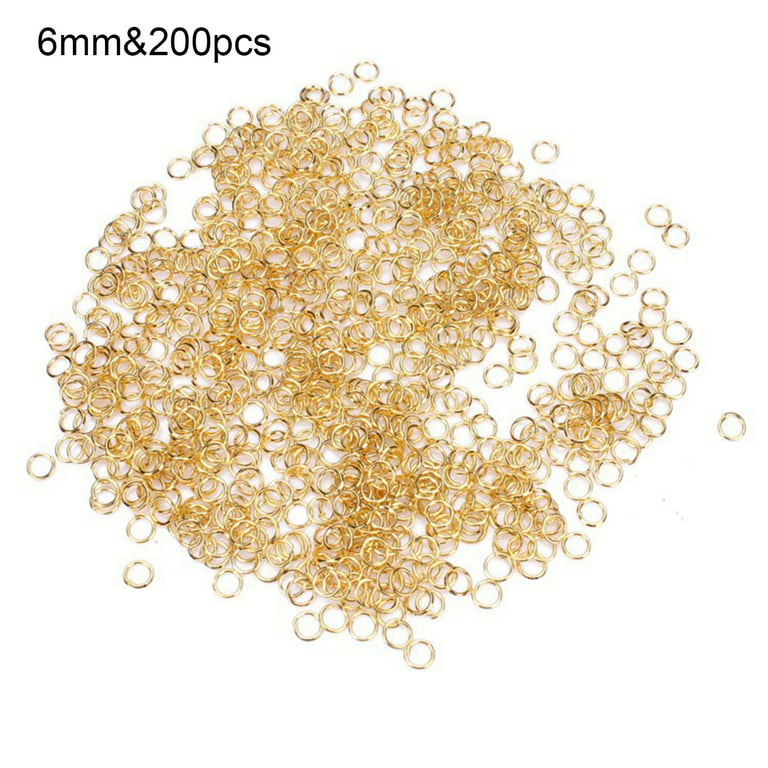 ABBECIAO Mixed Size 4-10mm Iron Open Jump Rings for Jewelry Repair